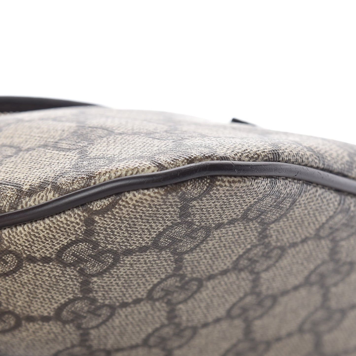 GG Supreme Monogram Belt Bag Dark Brown