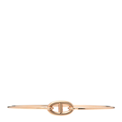 Hermes 18K Rose Gold PM Ronde Chaine d'Ancre Bracelet SH 1 of 6
