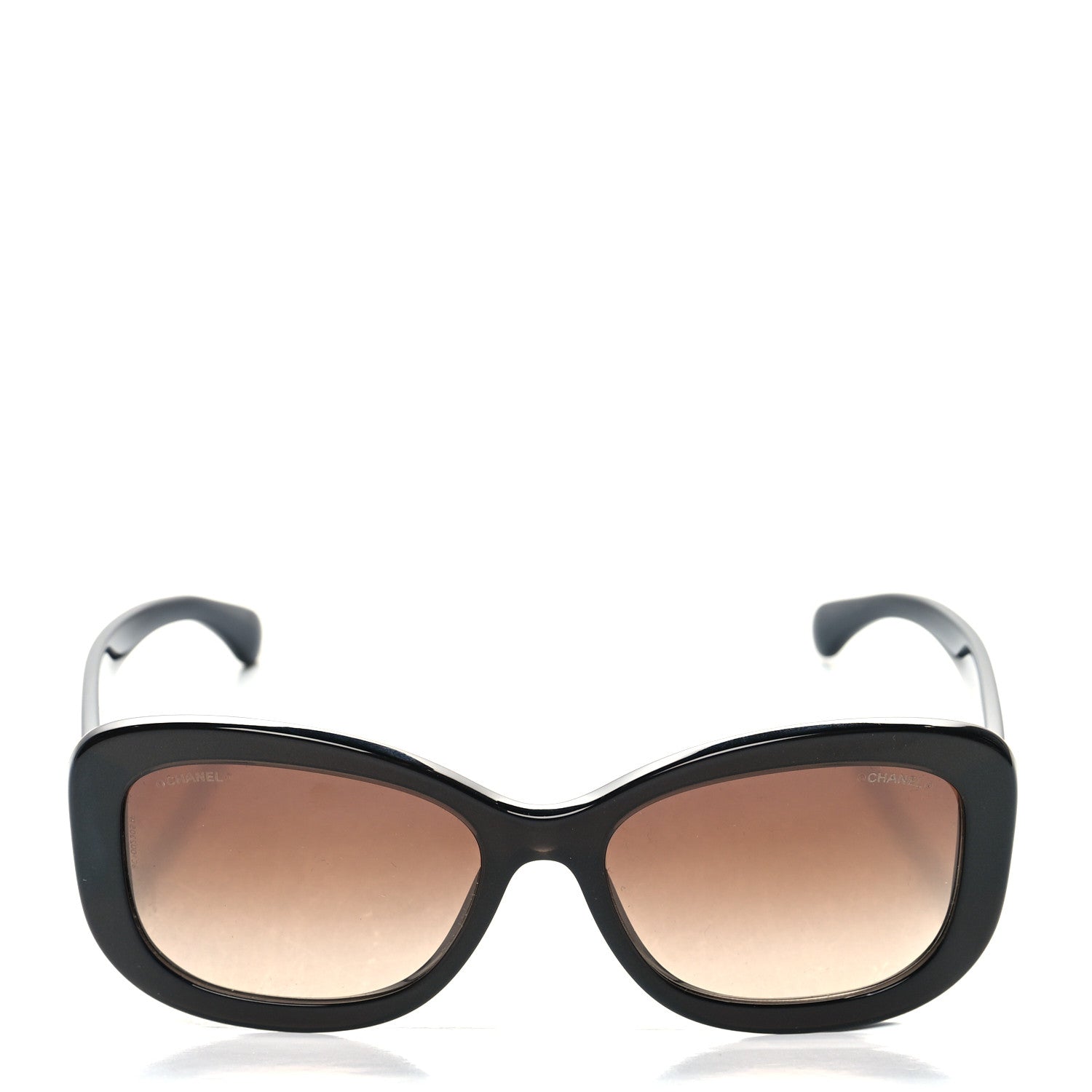 Chanel Acetate Crystal CC Rectangle Sunglasses 5468B Brown 2 of 8