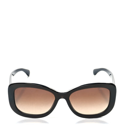 Chanel Acetate Crystal CC Rectangle Sunglasses 5468B Brown 2 of 8