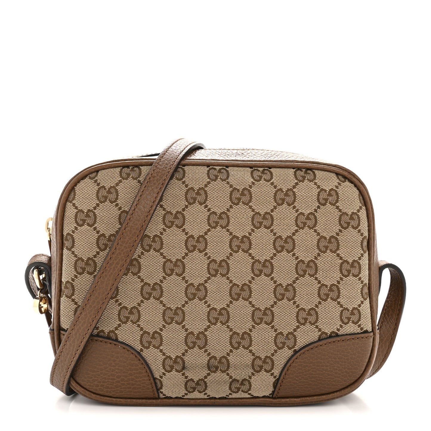 Monogram Mini Bree Messenger Bag Beige Tabacco