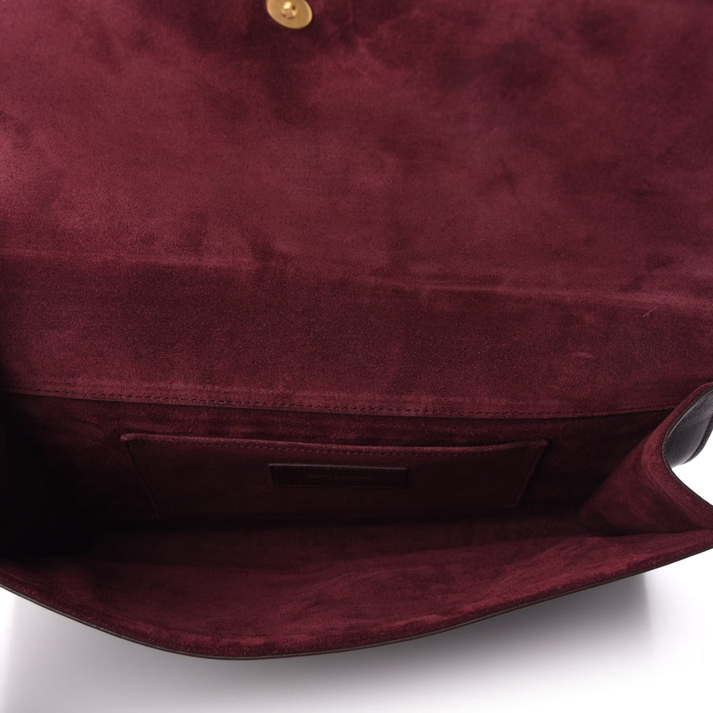 Calfskin Classic Y Ligne Clutch Bordeaux