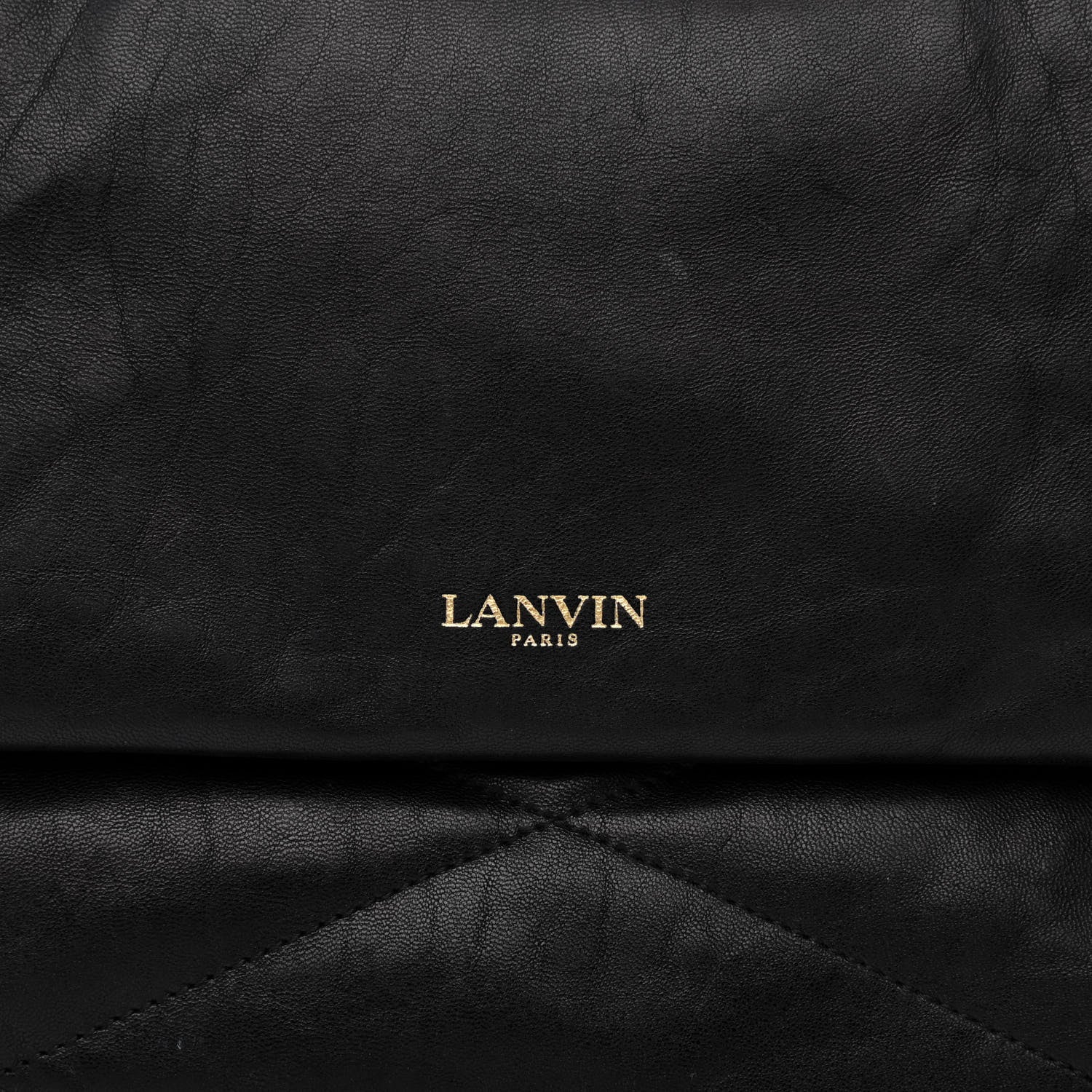 Lanvin Lambskin Quilted Medium Sugar Flap Shoulder Bag Black 9 of 11