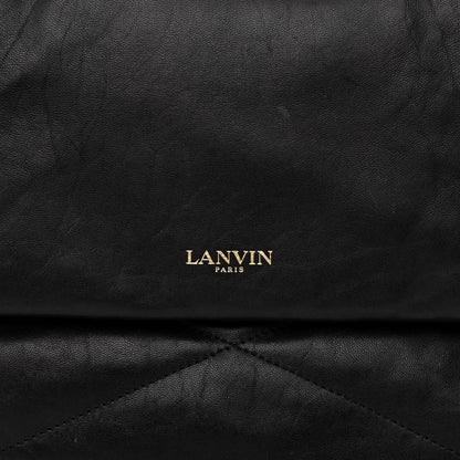 Lanvin Lambskin Quilted Medium Sugar Flap Shoulder Bag Black 9 of 11