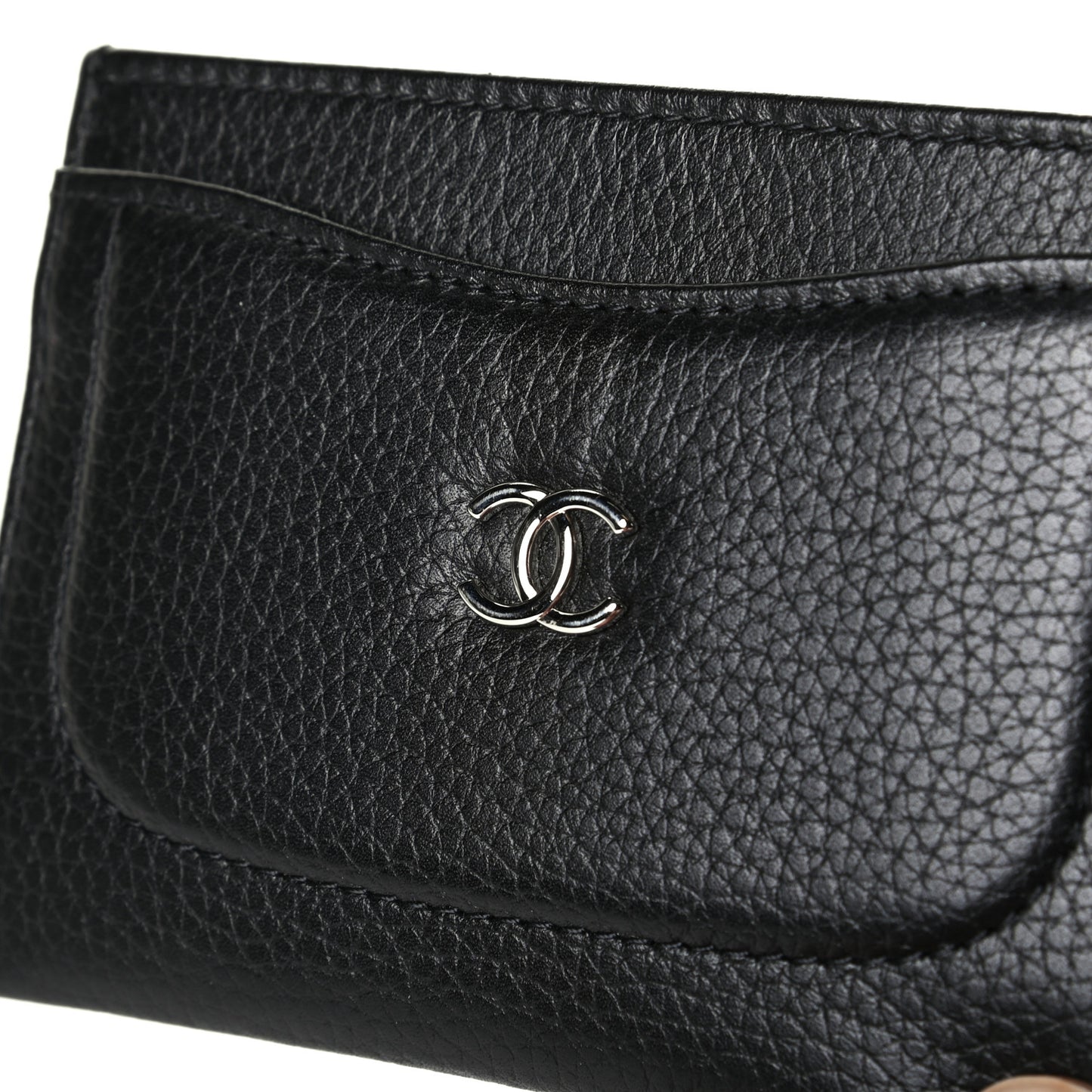 Goatskin CC Card Holder Black