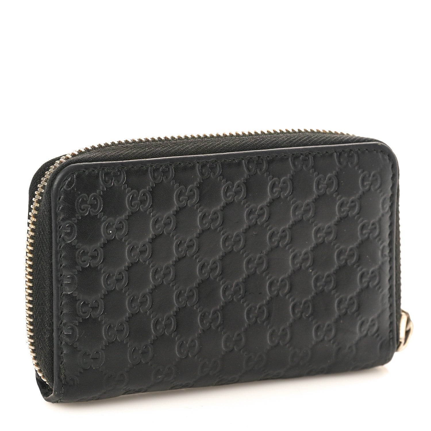 Gucci Microguccissima Zip Around Card Case Black 3 of 9