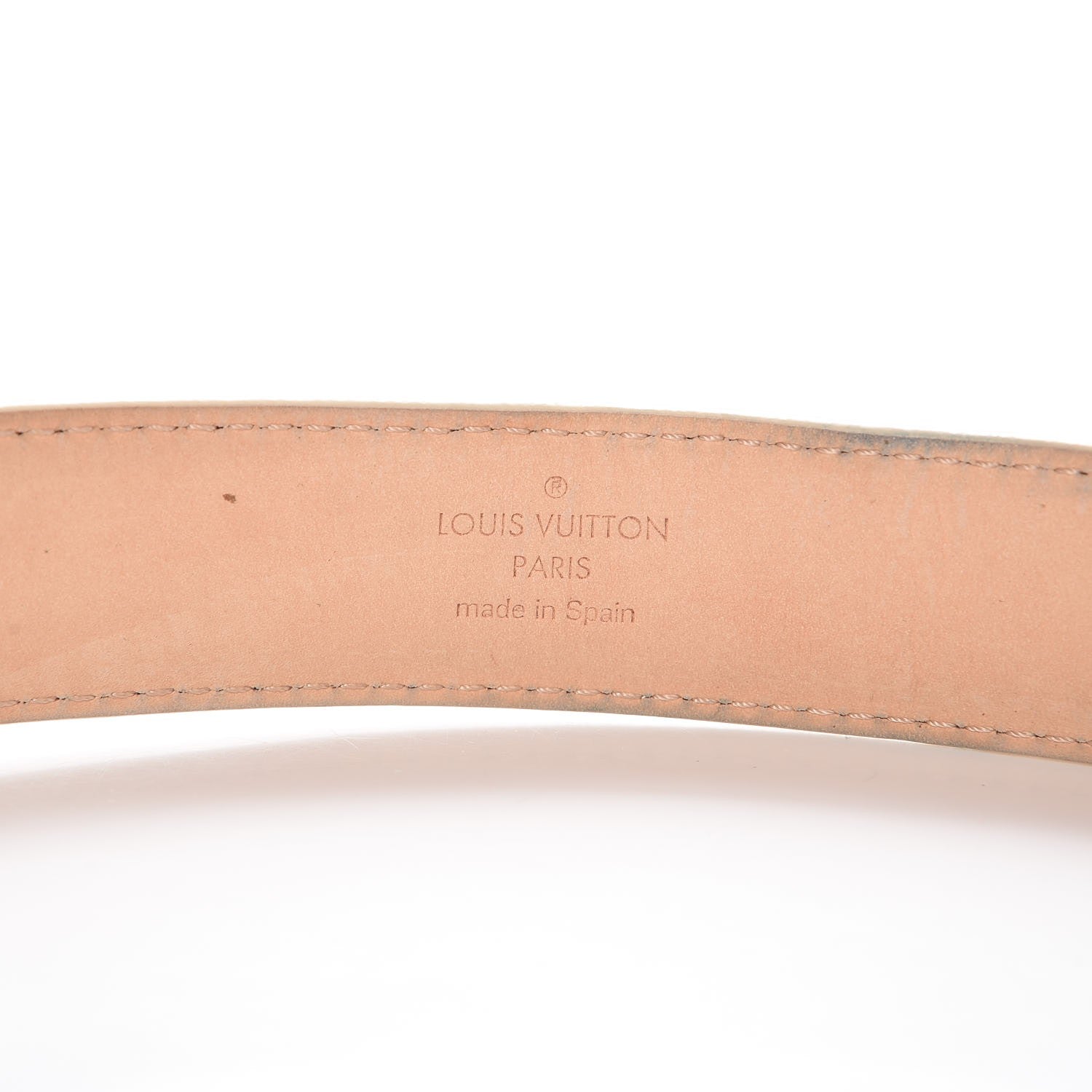Louis Vuitton Damier Azur 30mm Tresor Belt 95 38 4 of 11
