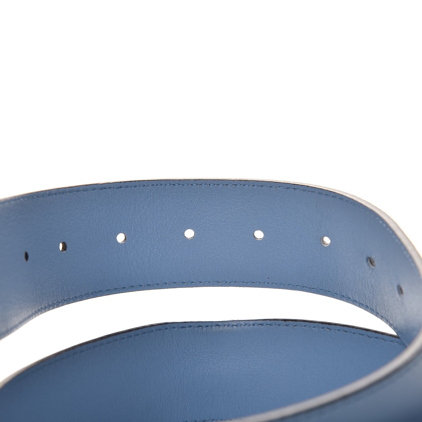 Calfskin Double G 40mm Belt 85 34 Clear Sky Blue