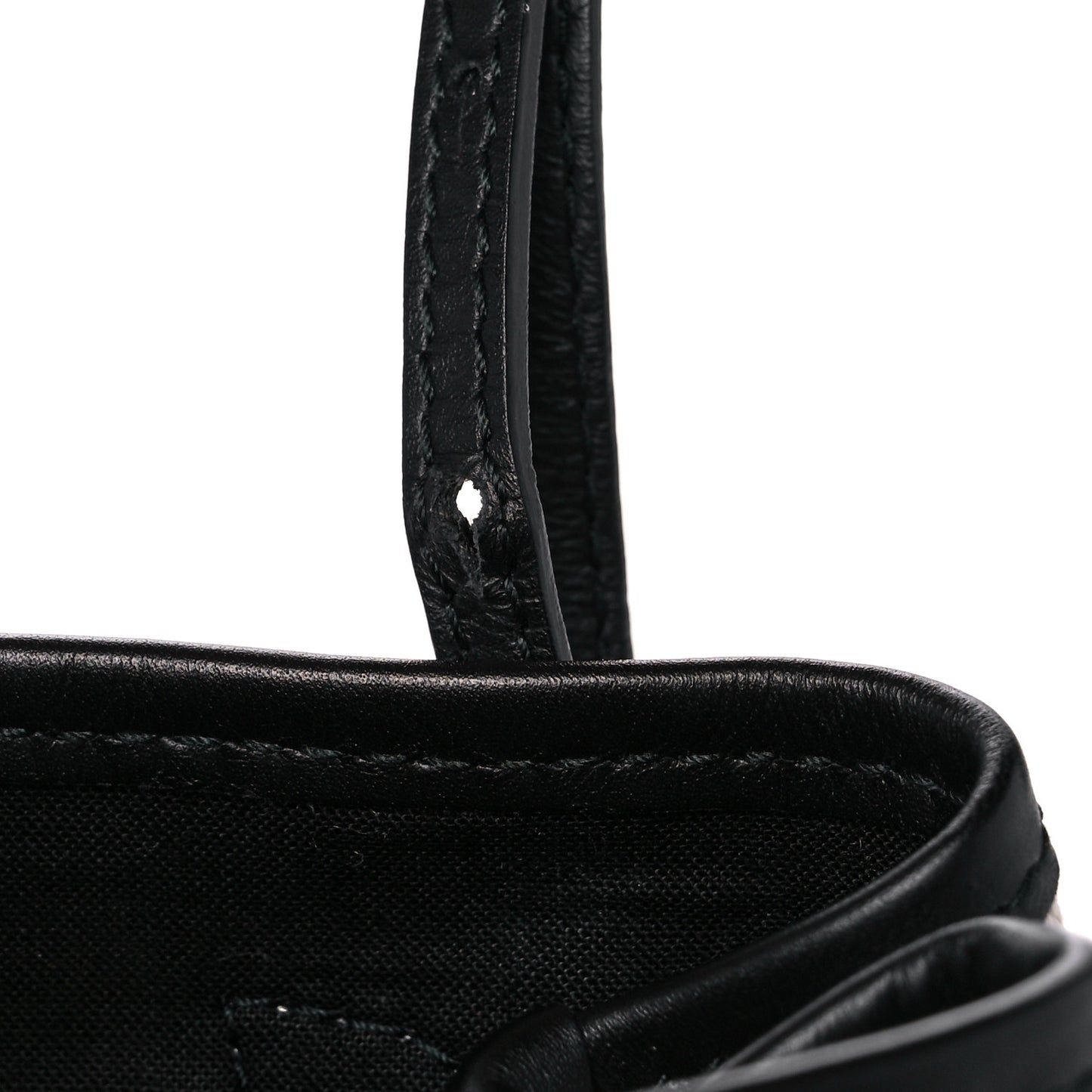 Cotton Canvas Calfskin Navy Cabas XS Natural Black