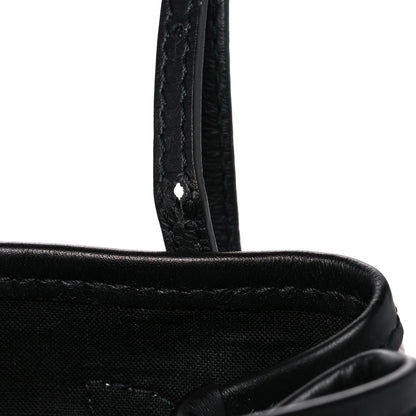Balenciaga Cotton Canvas Calfskin Navy Cabas XS Natural Black 18 of 18