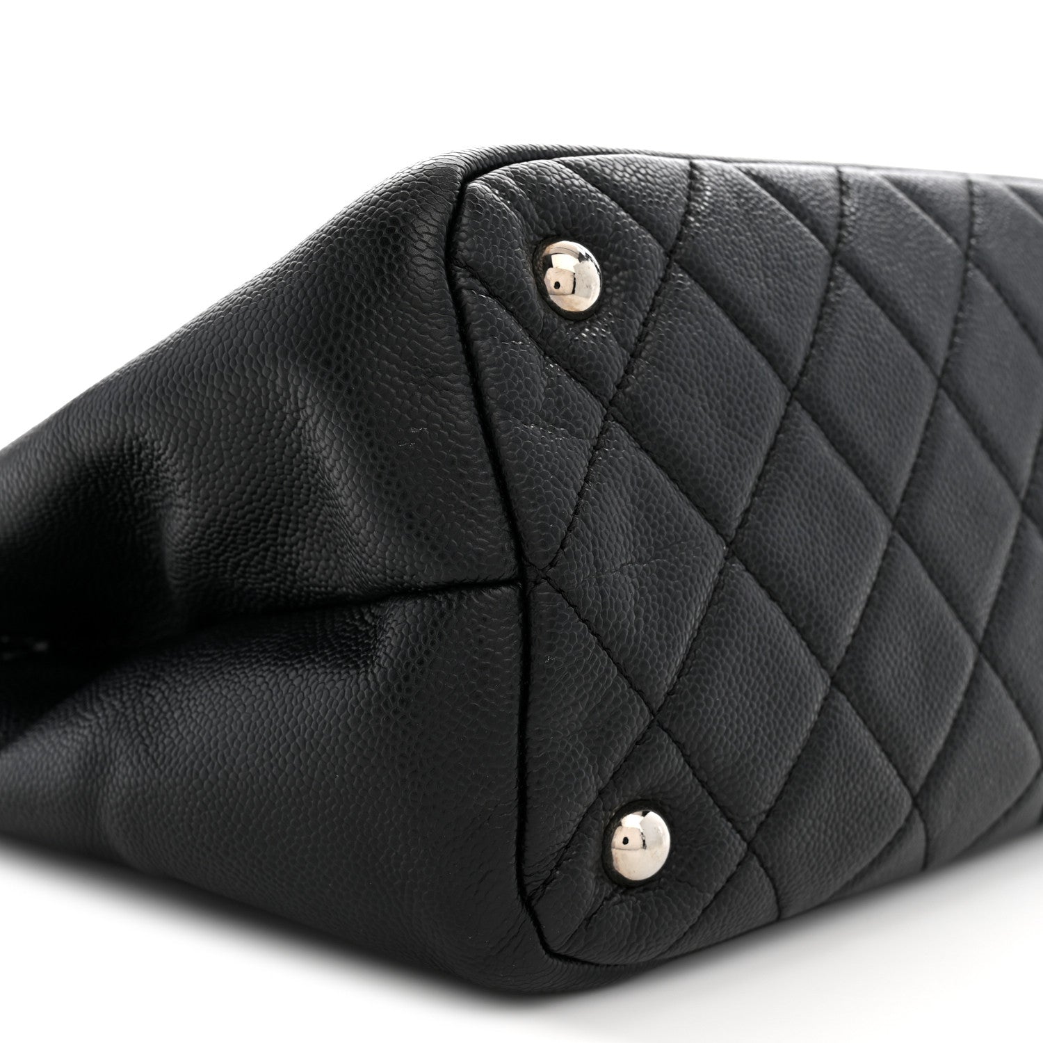 Chanel Caviar Quilted CC Timeless Soft Tote Black 9 of 12