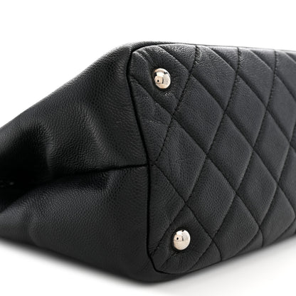 Chanel Caviar Quilted CC Timeless Soft Tote Black 9 of 12