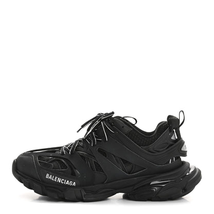Balenciaga Mesh Nubuck Effect Fabric LED Womens Track Sneakers 39 Black 1 of 9