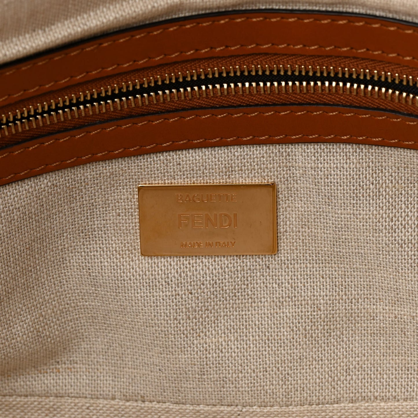 Kuban Canvas Vitello King FF Embroidered Baguette Grezzo Multicolor