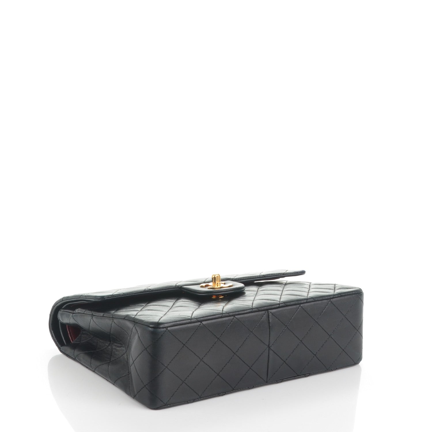 Chanel Lambskin Quilted Medium Double Flap Black 4 of 7