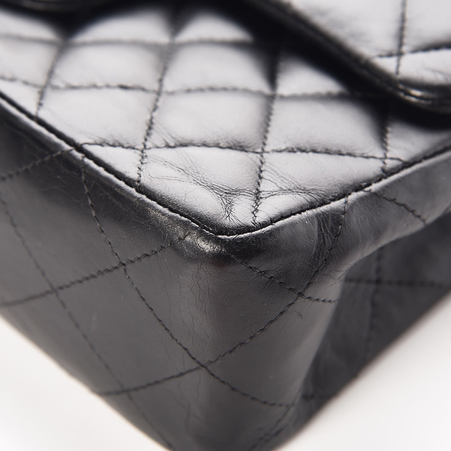Chanel Lambskin Quilted Small Double Flap Black 12 of 15