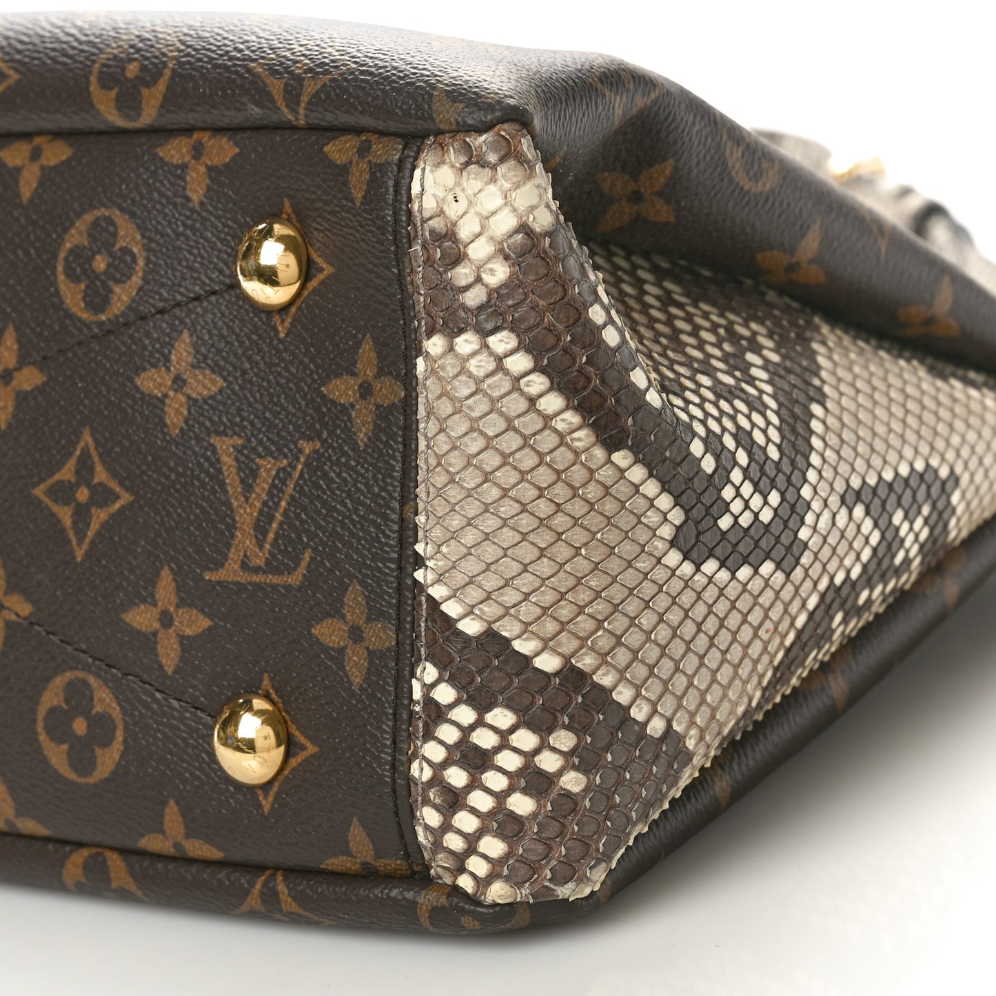 Snakeskin Monogram Pallas Black
