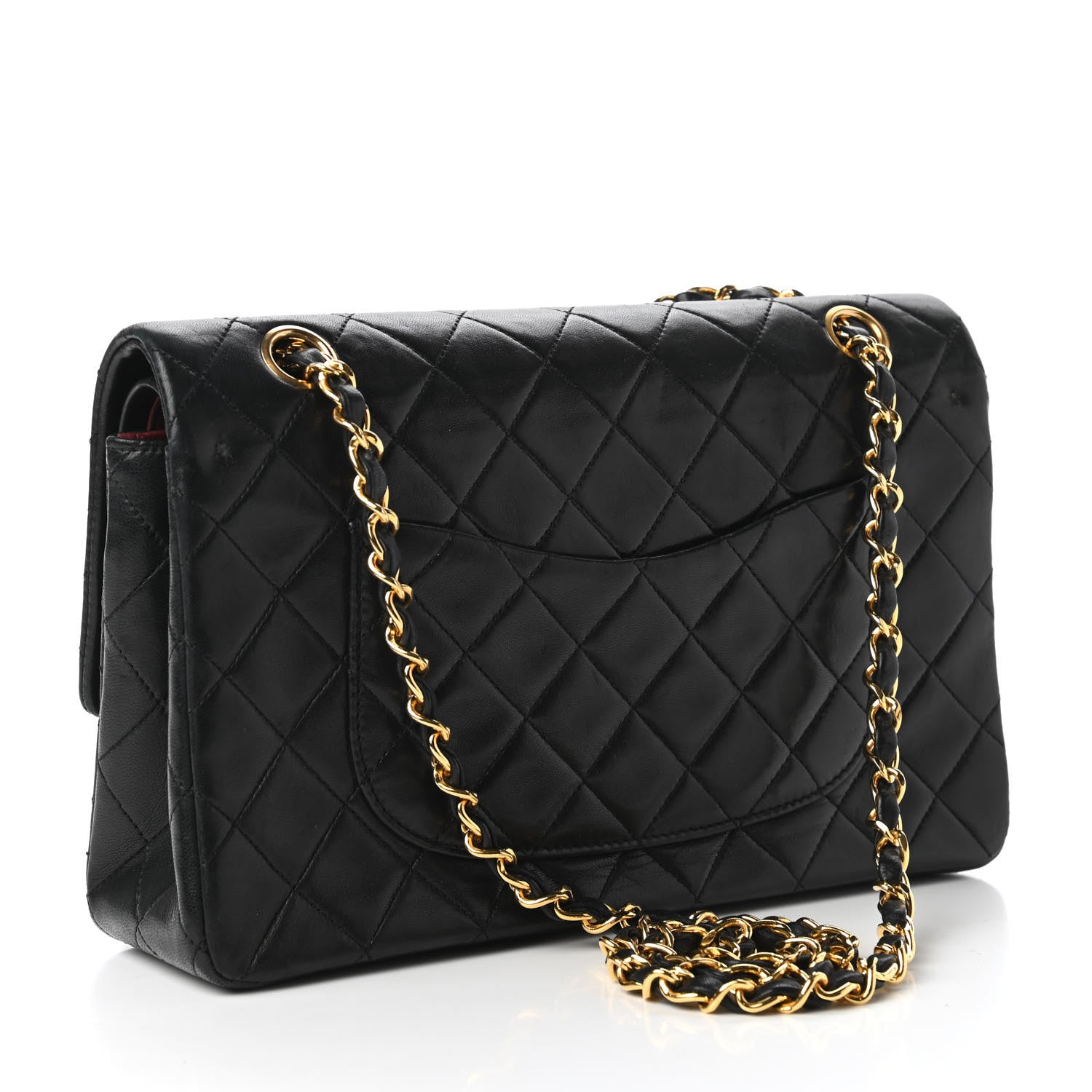 Chanel Lambskin Quilted Medium Double Flap Black 3 of 10