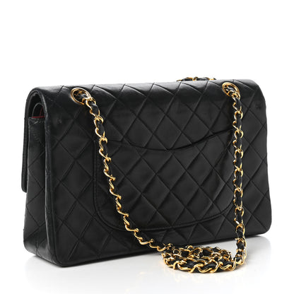 Chanel Lambskin Quilted Medium Double Flap Black 3 of 10