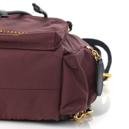 Burberry Nylon Small Crossbody Rucksack Backpack Canvas Burgundy Red 9 of 10