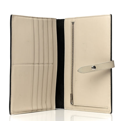 Celine Grained Calfskin Large Multifunction Strap Wallet Black Chalk 5 of 24
