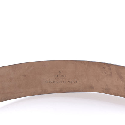 Gucci GG Supreme Monogram Interlocking G Belt 85 34 Ebony Bronze 5 of 8