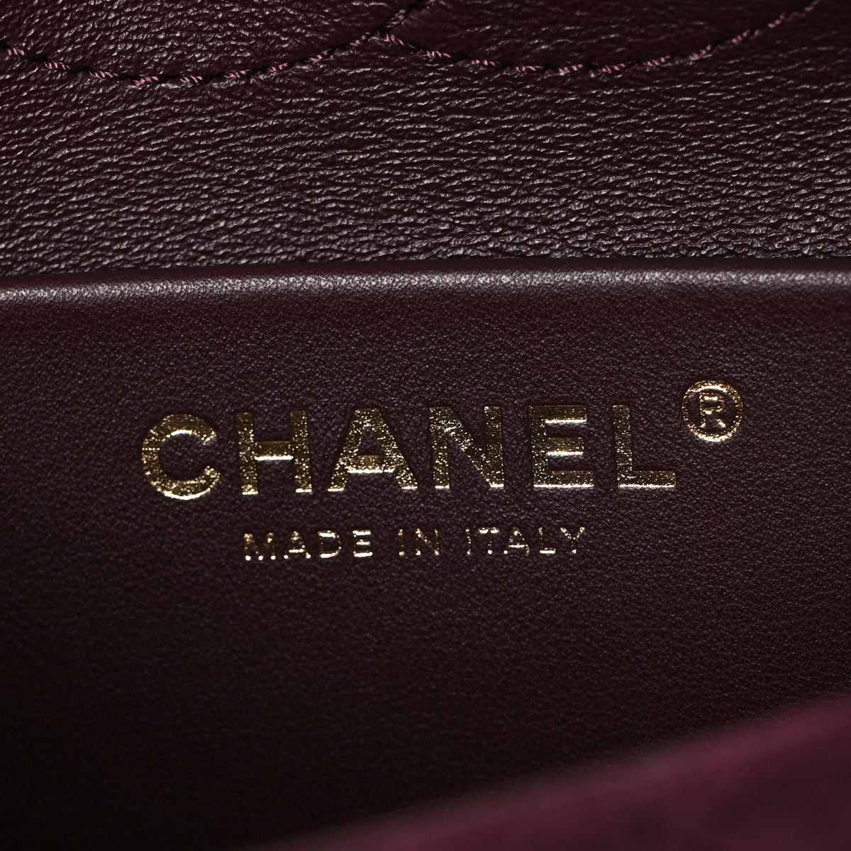 Suede Calfskin Mini Souplissimo Flap Burgundy