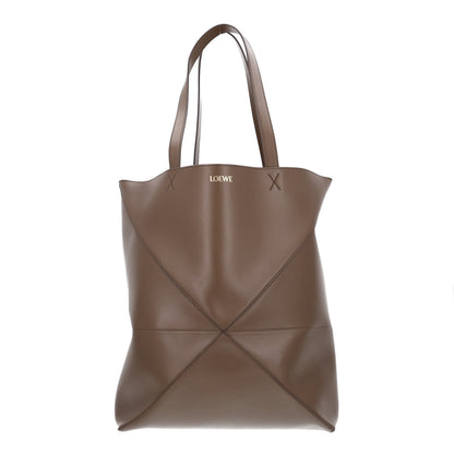 Loewe Shiny Calfskin Large Puzzle Fold Tote Khaki Green 1 of 10
