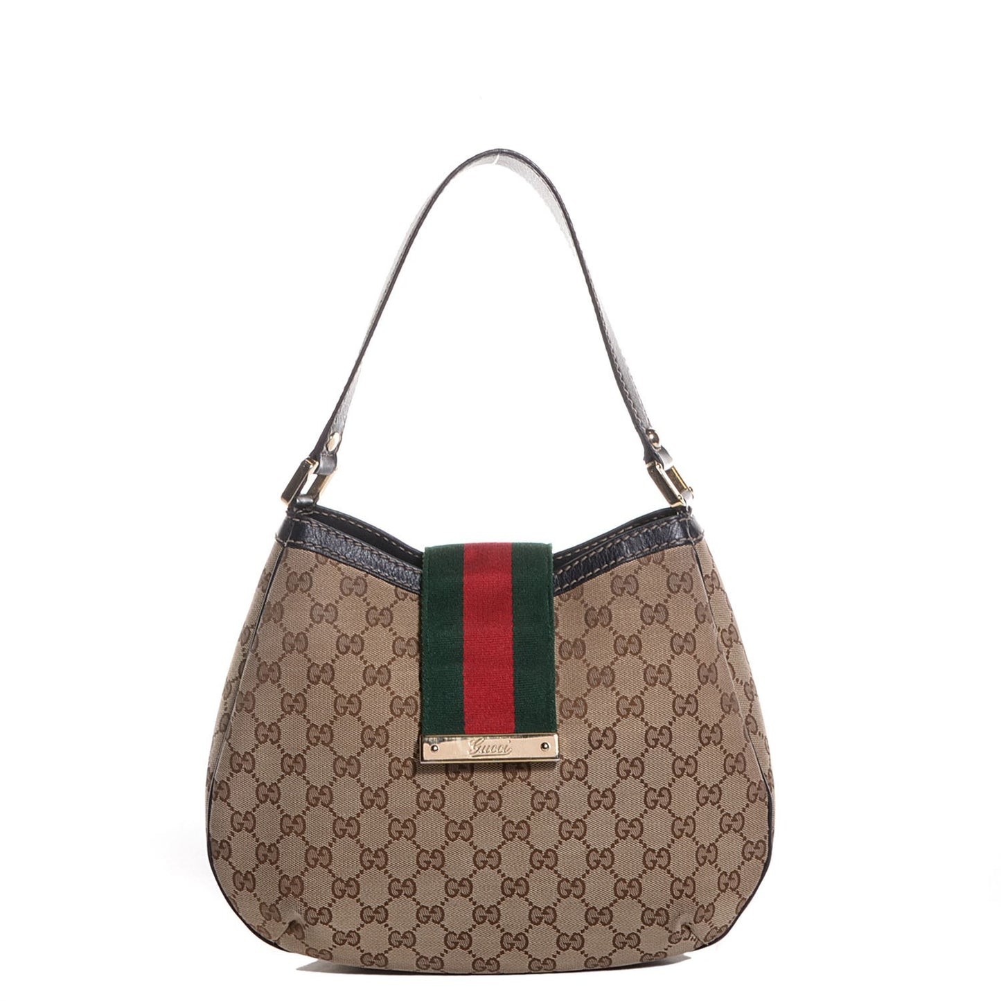 Monogram New Ladies Medium Hobo Brown
