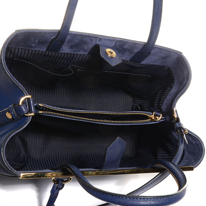Fendi Vitello Elite Regular 2Jours Tote Blue 5 of 10