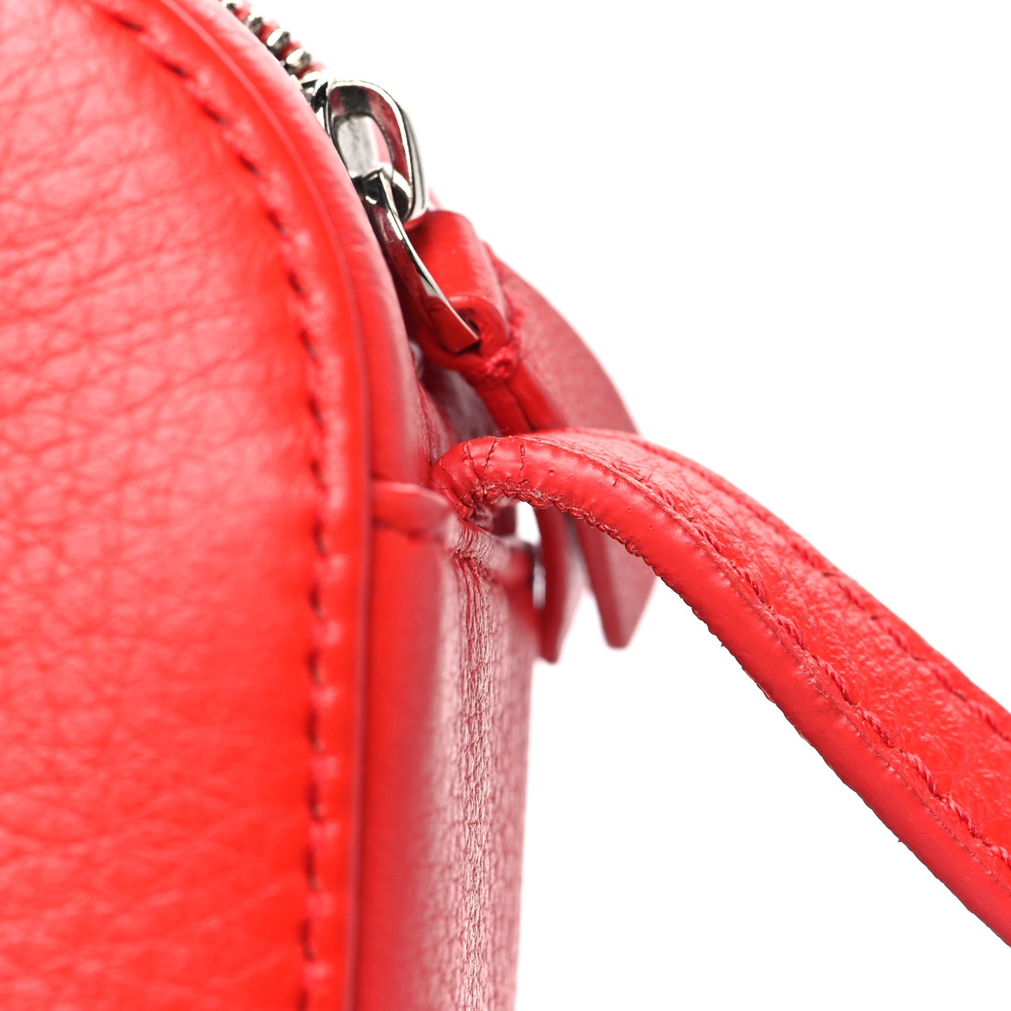 Calfskin Logo XS Everyday Camera Bag Vivid Red Black