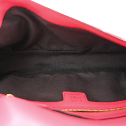 Fendi Nappa FF 1974 Embossed Baguette Lampone 5 of 10