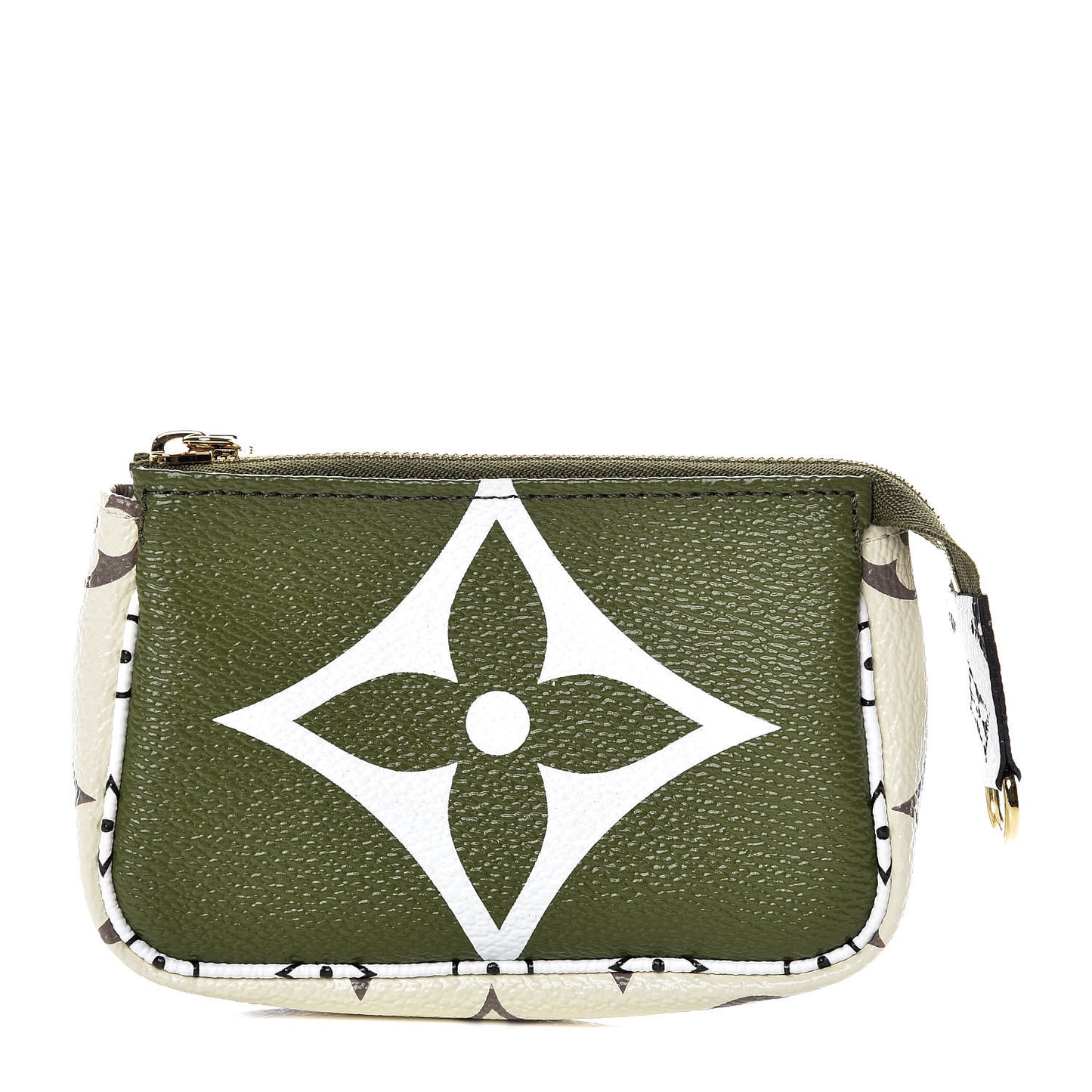 Monogram Giant Micro Pochette Accessories Kaki White