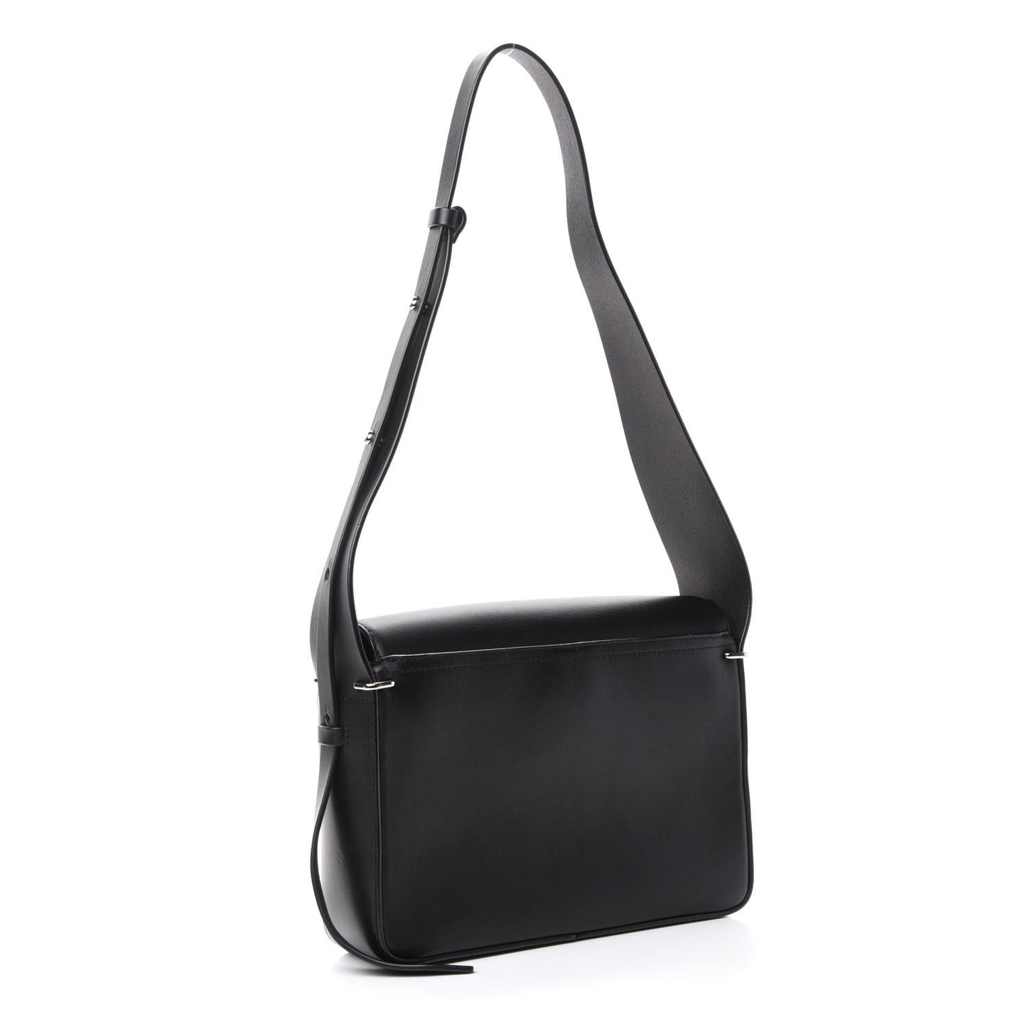 Calfskin Alix Flap Shoulder Bag Black