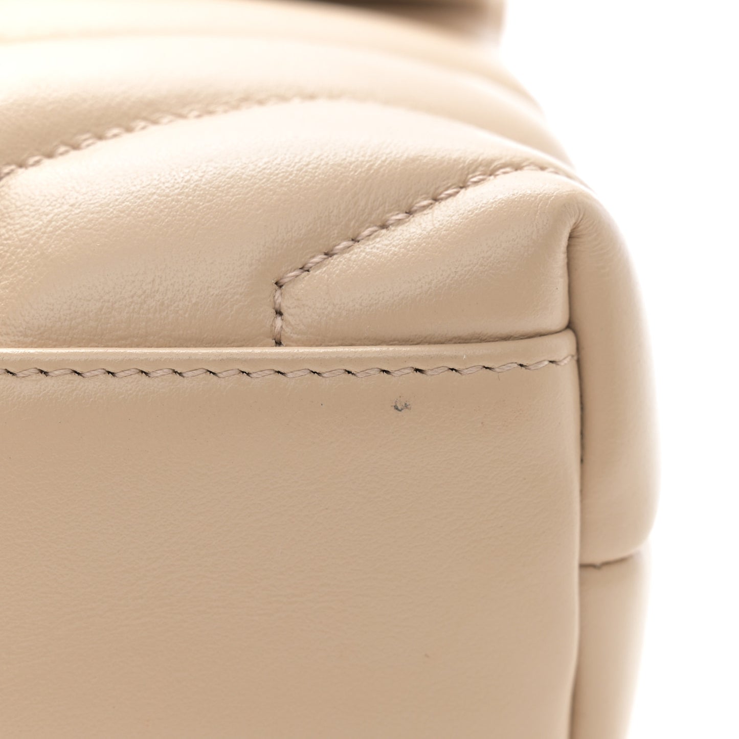Calfskin Y Quilted Monogram Toy Loulou Crossbody Bag Nude Powder