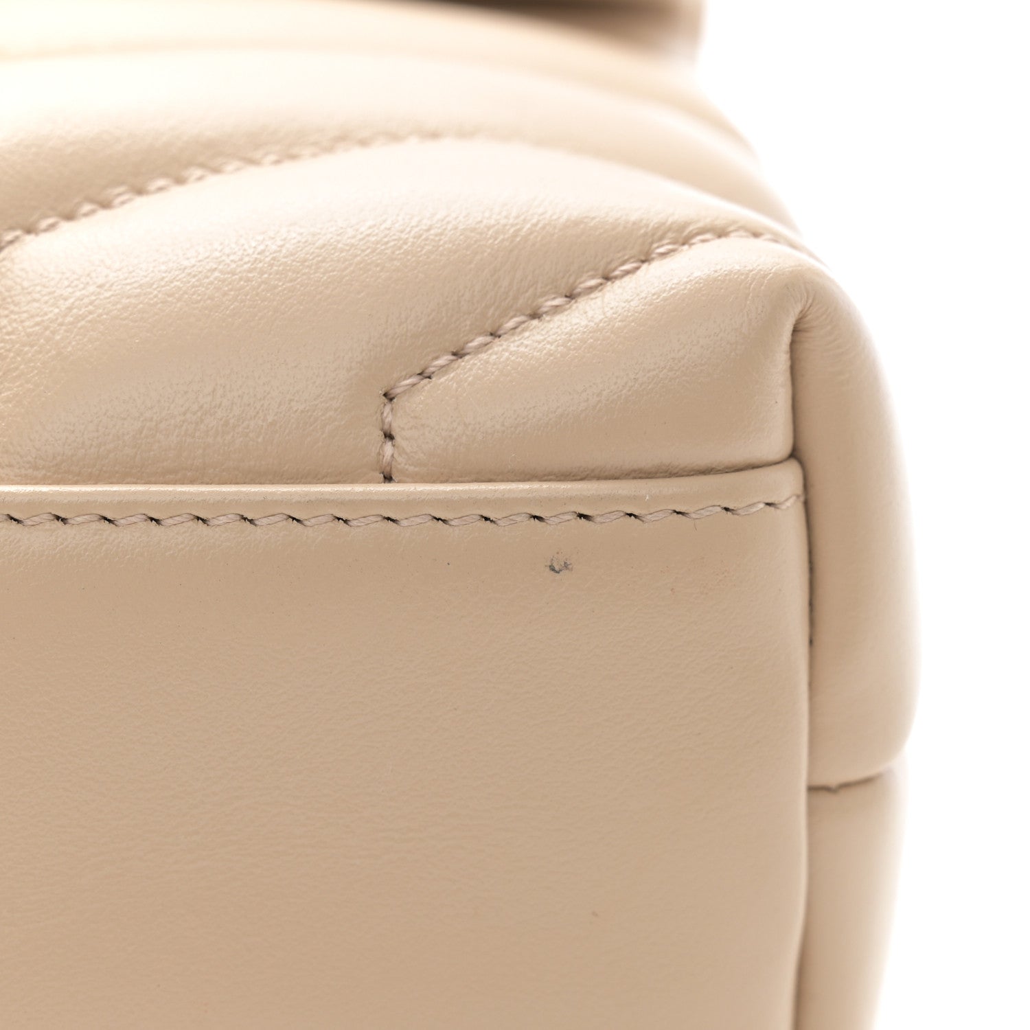 Saint Laurent Calfskin Y Quilted Monogram Toy Loulou Crossbody Bag Nude Powder 11 of 11