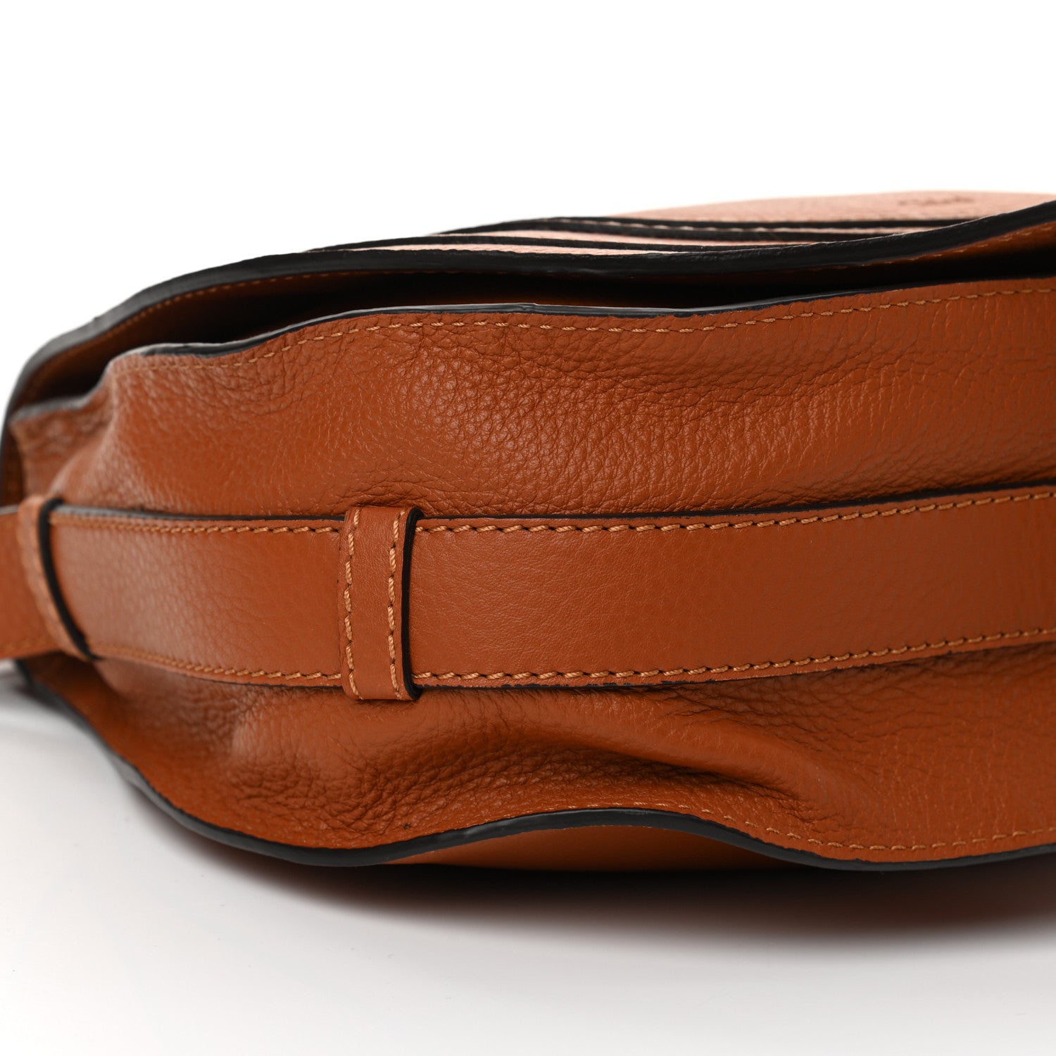 Chloe Calfskin Medium Marcie Round Crossbody Bag Tan 9 of 13