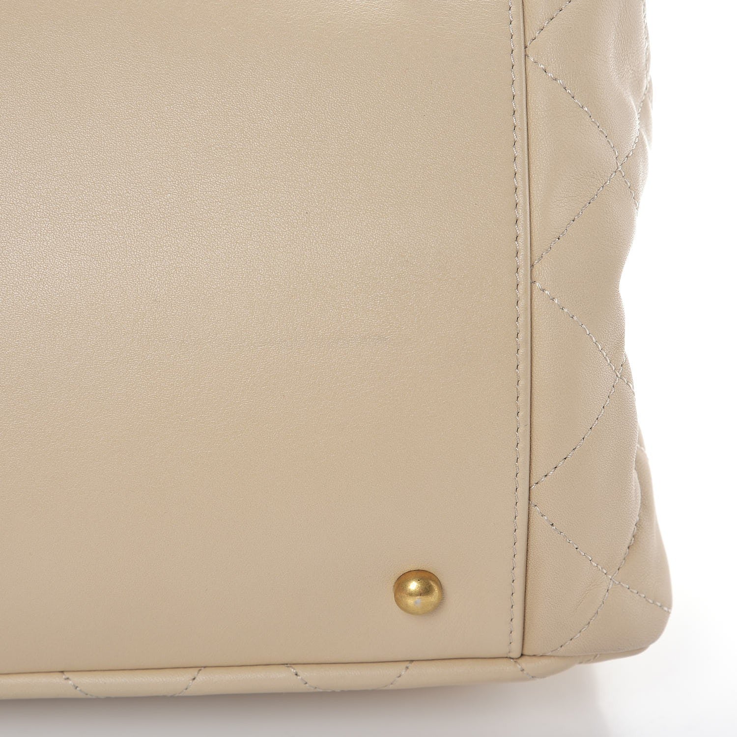 Chanel Calfskin Quilted In The Mix Shopping Tote Beige Black 9 of 10