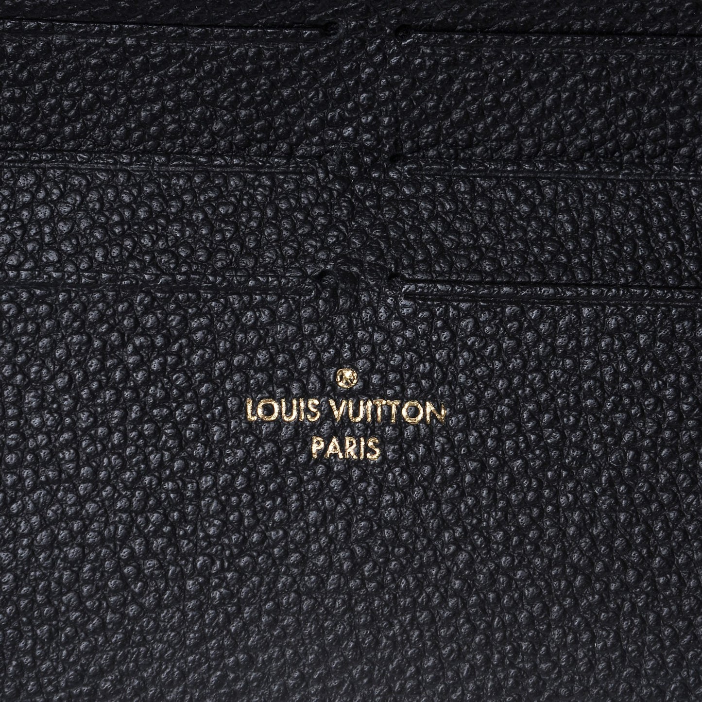 Calfskin Felicie Chain Wallet Card Holder Insert Black