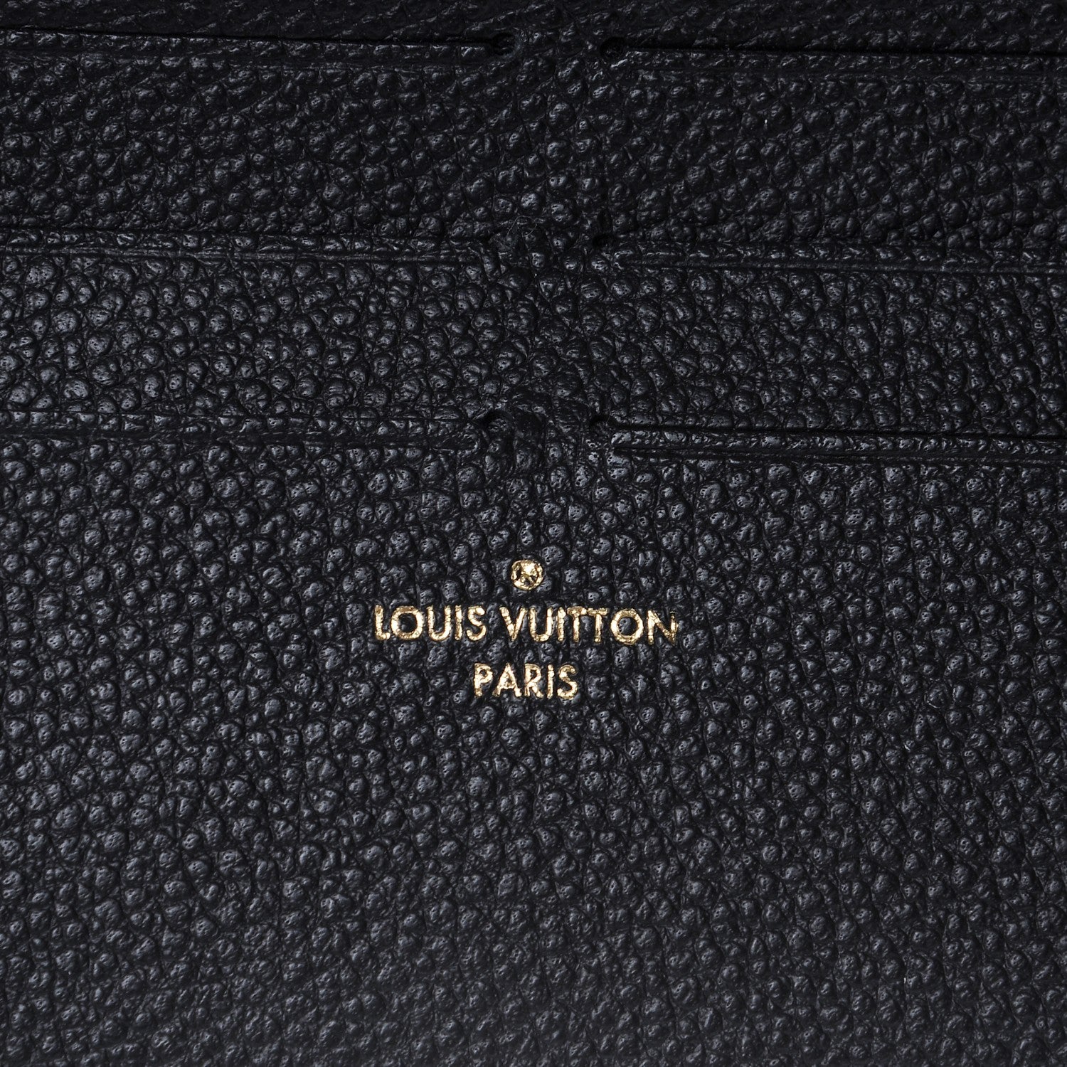 Louis Vuitton Calfskin Felicie Chain Wallet Card Holder Insert Black 6 of 6