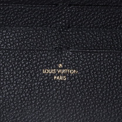 Louis Vuitton Calfskin Felicie Chain Wallet Card Holder Insert Black 6 of 6