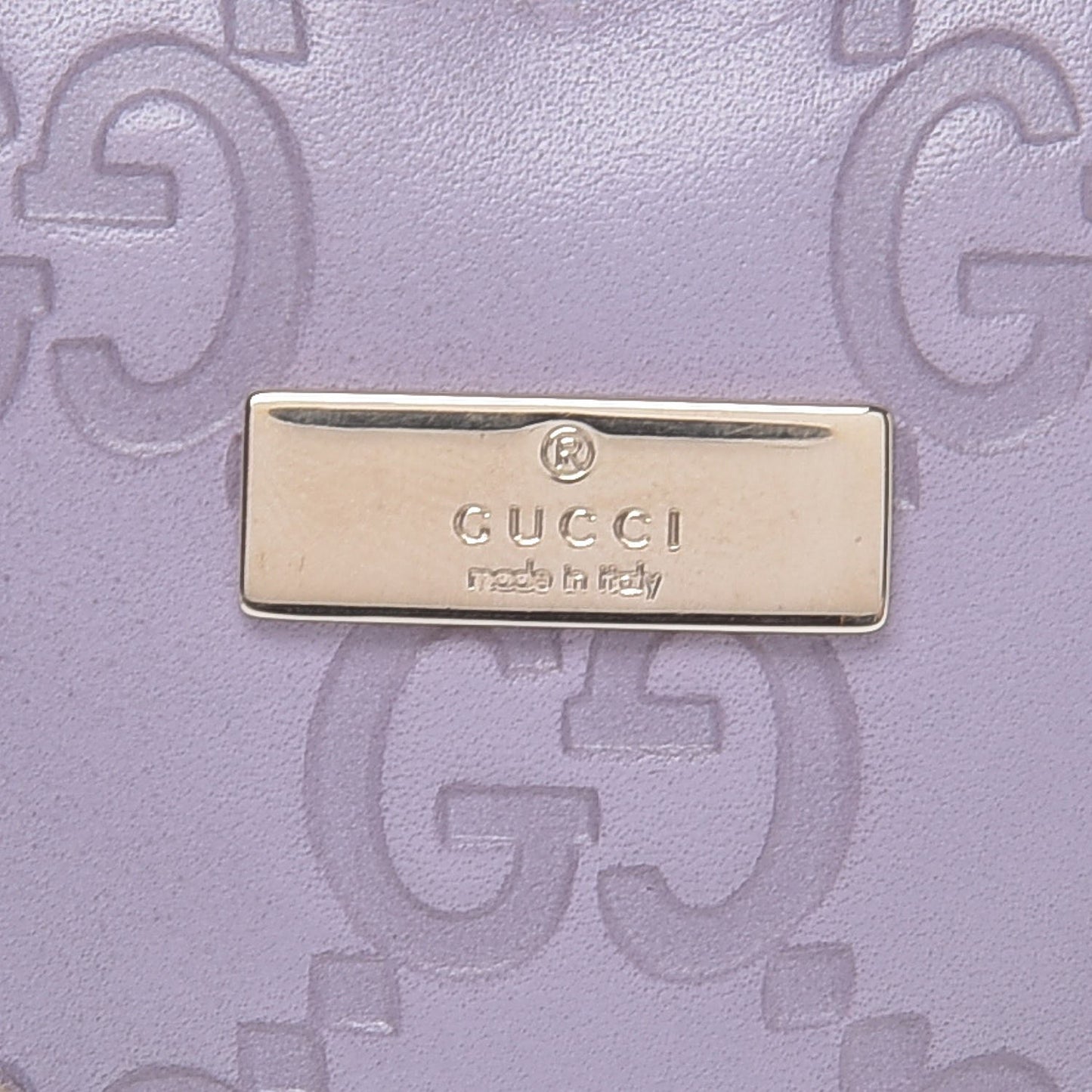 Guccissima Heart Key Charm Purple