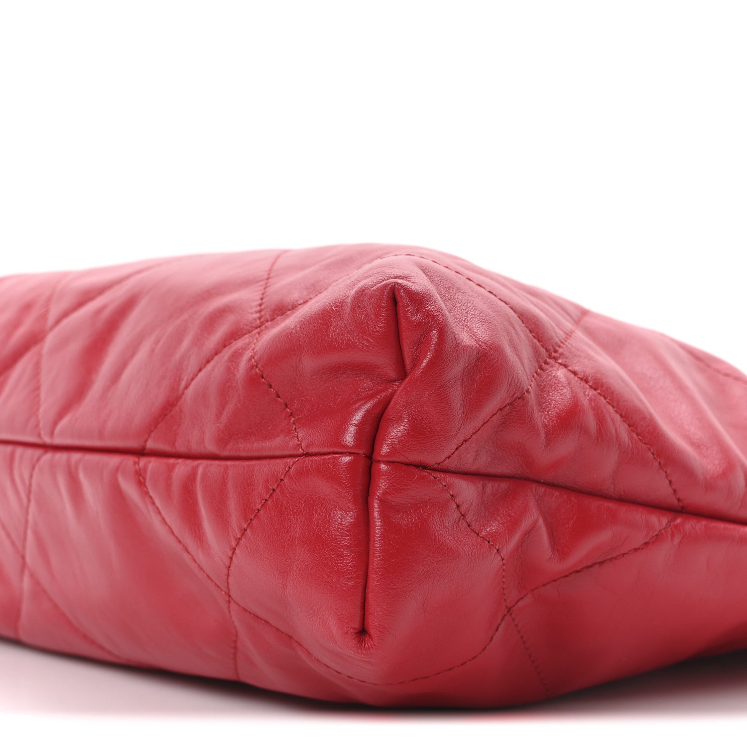 Chanel Shiny Calfskin Quilted Small Chanel 22 Red 11 of 11