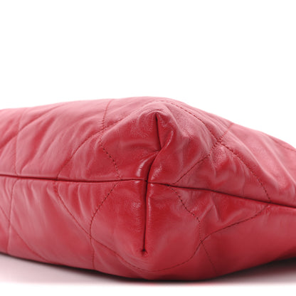 Chanel Shiny Calfskin Quilted Small Chanel 22 Red 11 of 11