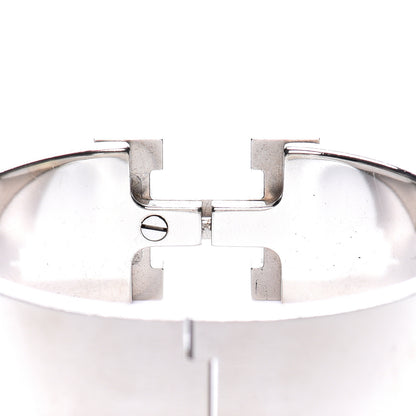 Hermes Enamel Wide Clic Clac H Bracelet PM White 4 of 6
