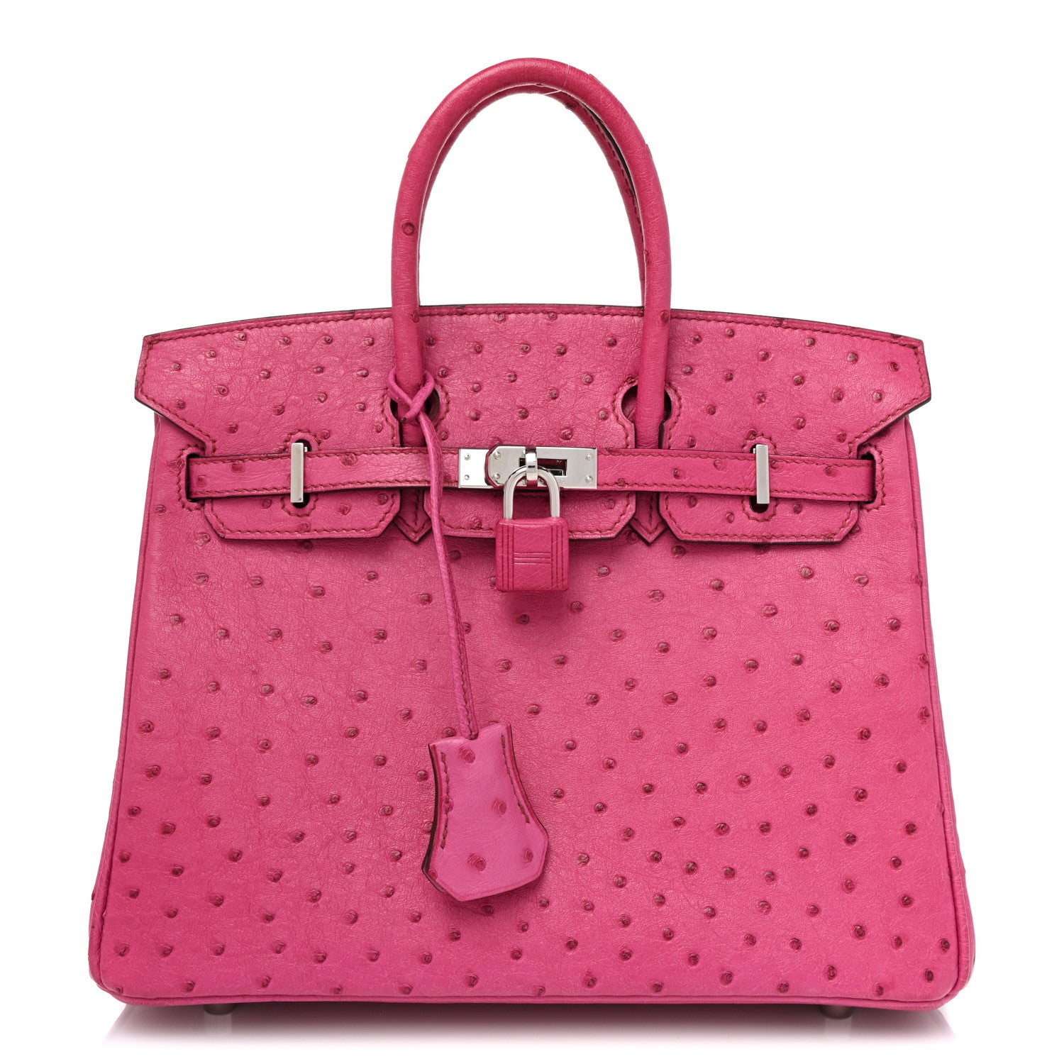 Hermes Ostrich Birkin 25 Fuchsia 1 of 6