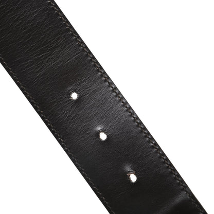 Gucci Calfskin Web Interlocking G Belt 85 34 Dark Brown 5 of 5