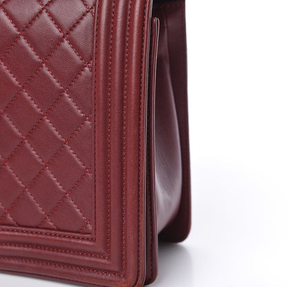 Chanel Lambskin Quilted New Medium Boy Flap Red 13 of 20