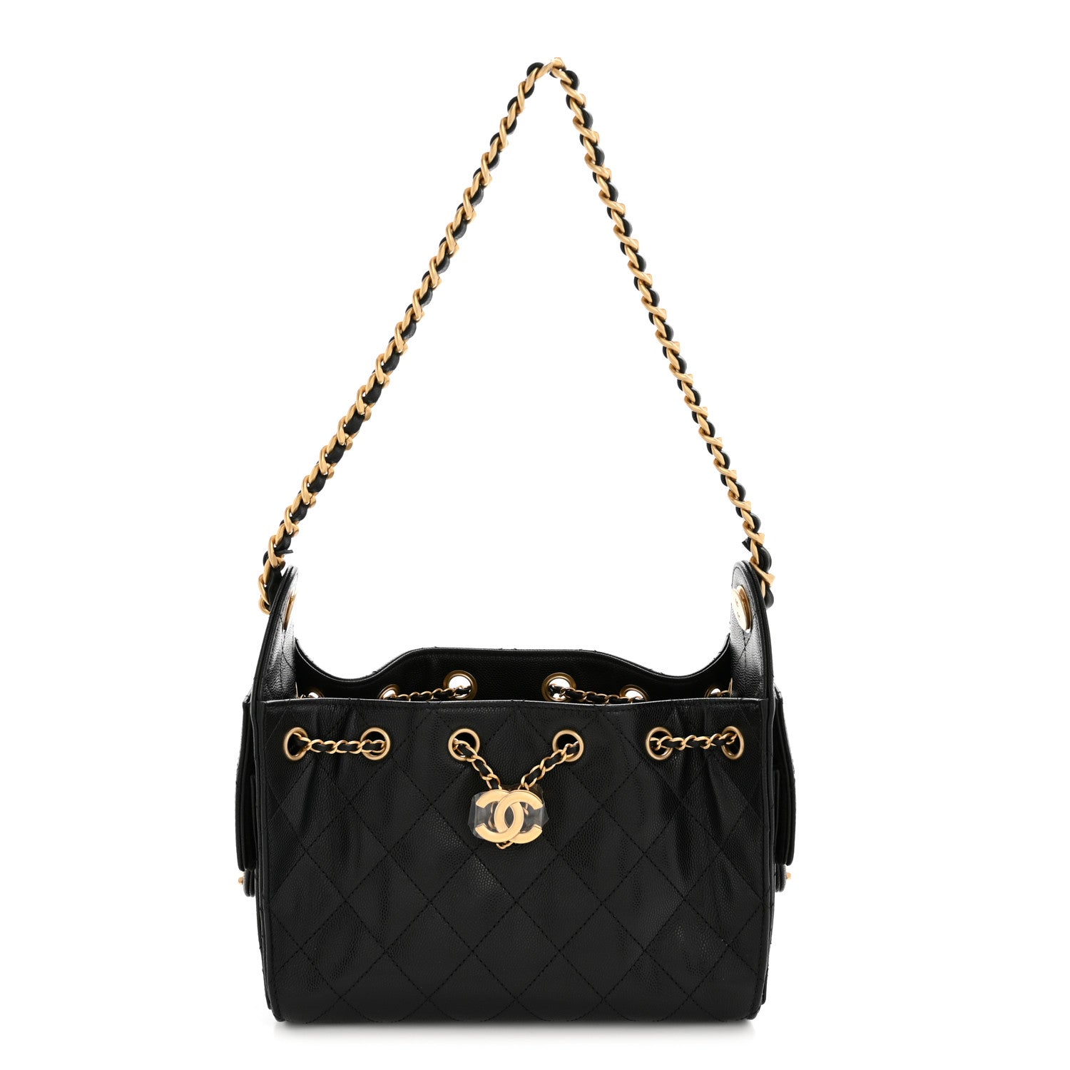 Chanel Caviar Quilted Mini Chanel 25 Handbag Black 1 of 11