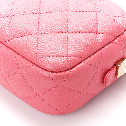 Chanel Iridescent Caviar Small Timeless Camera Case Coral 10 of 10